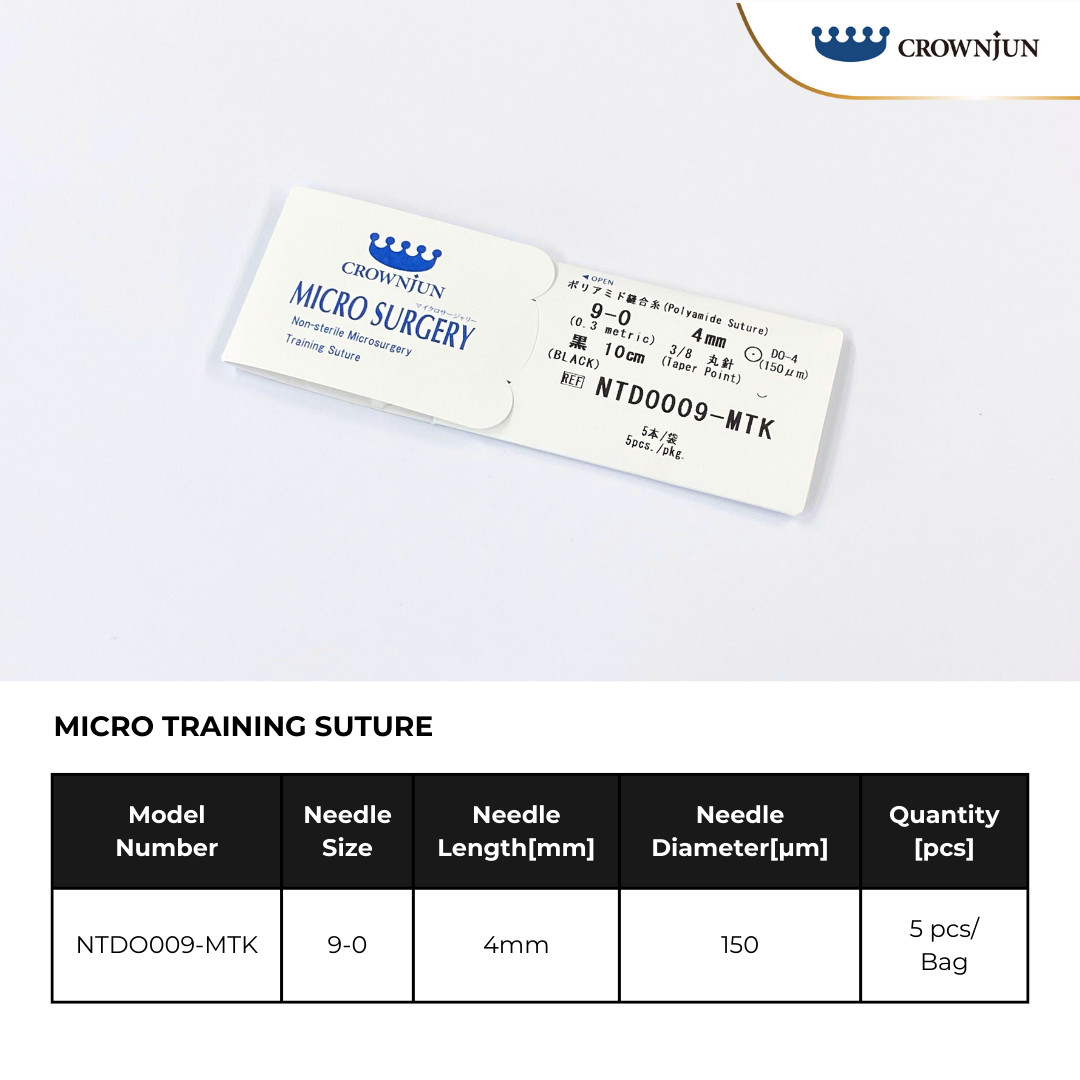 MICRO TRAINING SUTURE 9-0, 4mm (NTDO009-MTK)