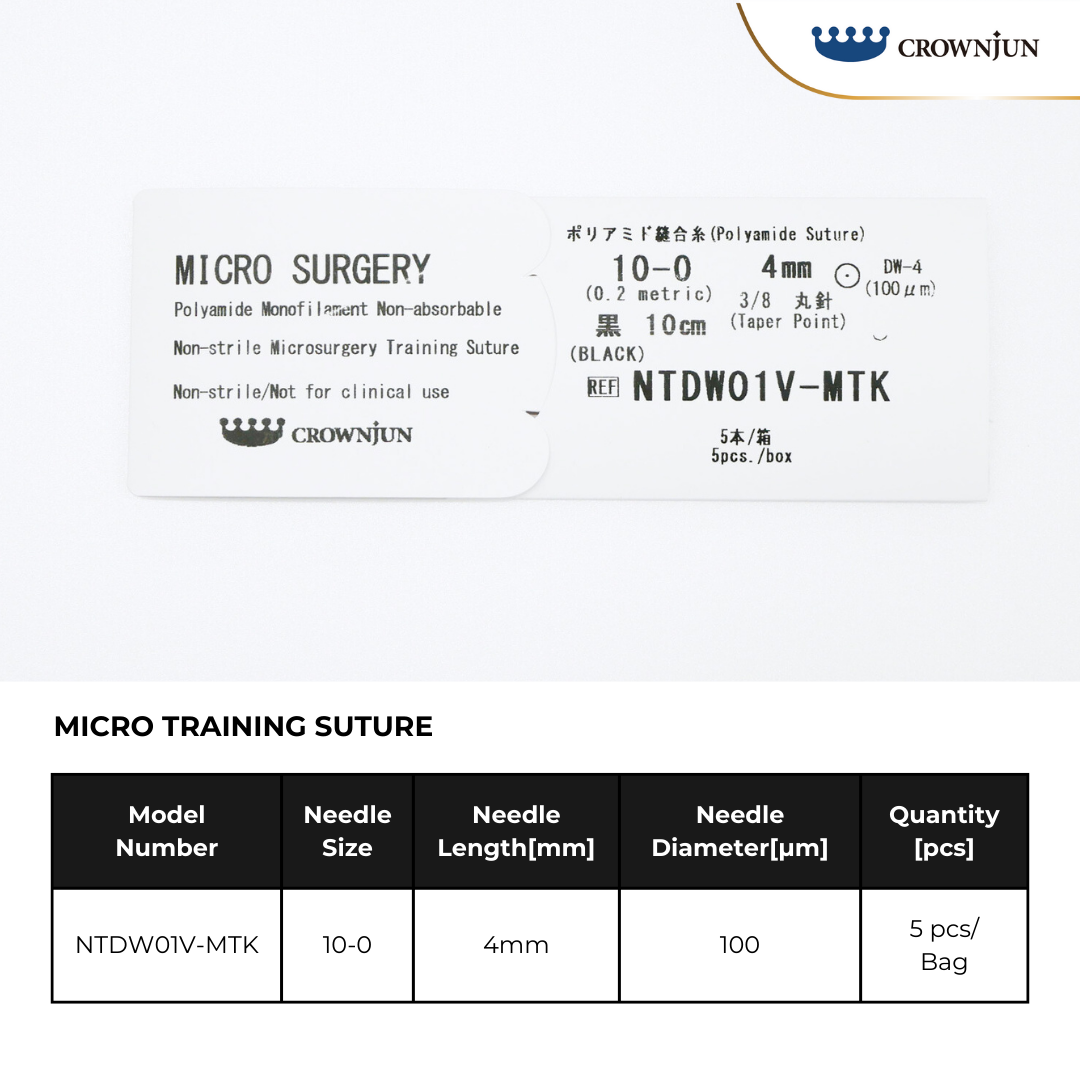 MICRO TRAINING SUTURE 10-0, 4mm