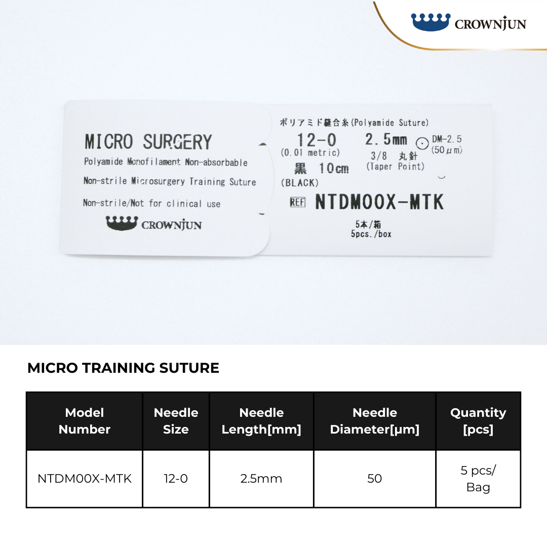 MICRO TRAINING SUTURE 12-0, 2.5mm