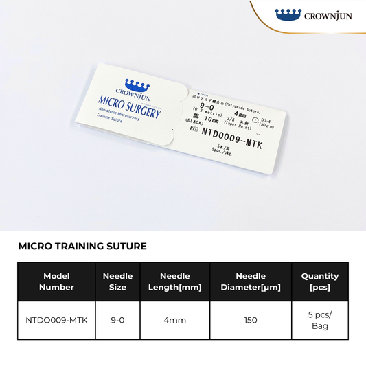MICRO TRAINING SUTURE 9-0, 4mm (NTDO009-MTK)