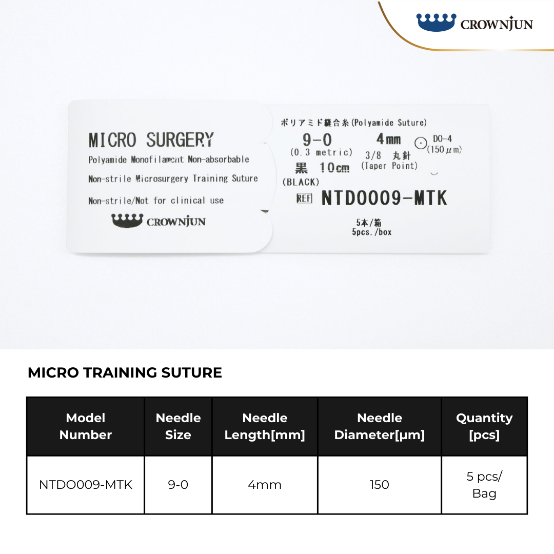 MICRO TRAINING SUTURE 9-0, 4mm